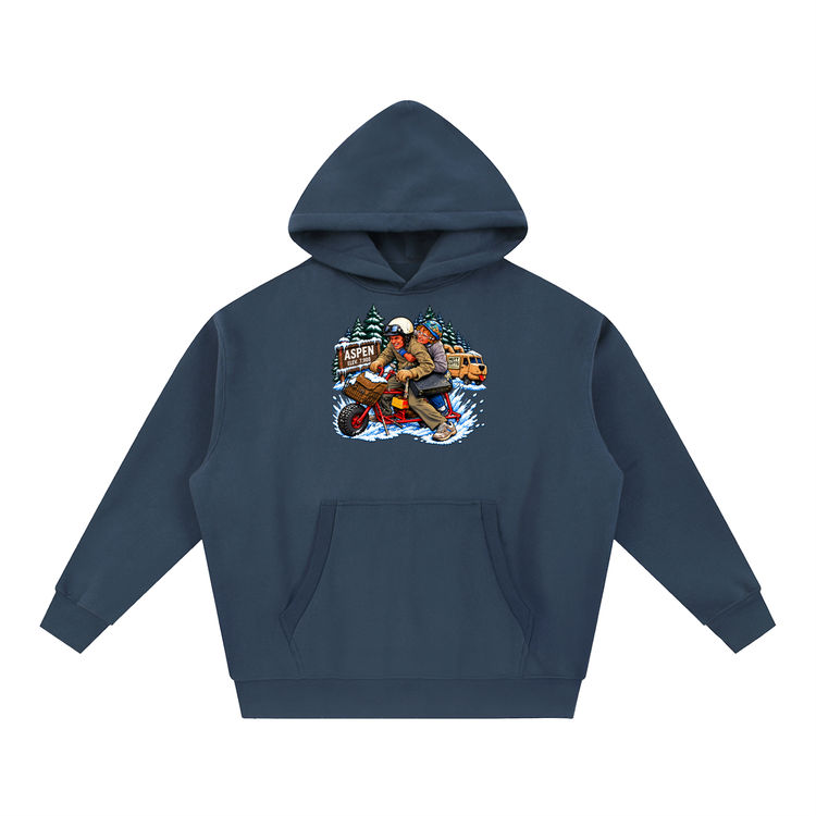 Dumb And Dumber Oversized Boxy Fit Fleece Hoodie