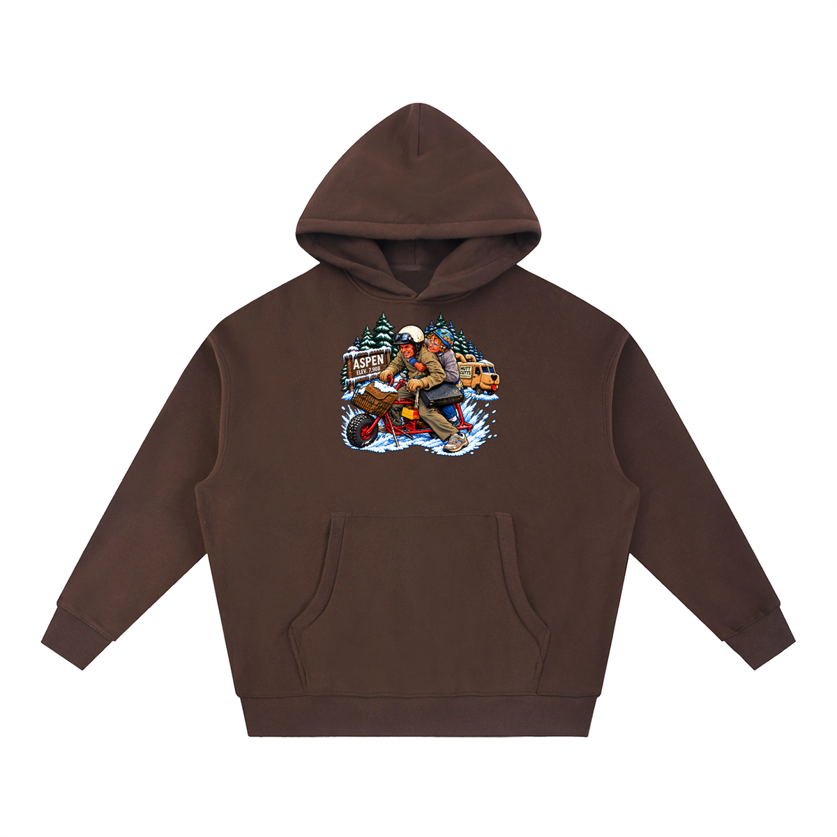 Dumb And Dumber Oversized Boxy Fit Fleece Hoodie