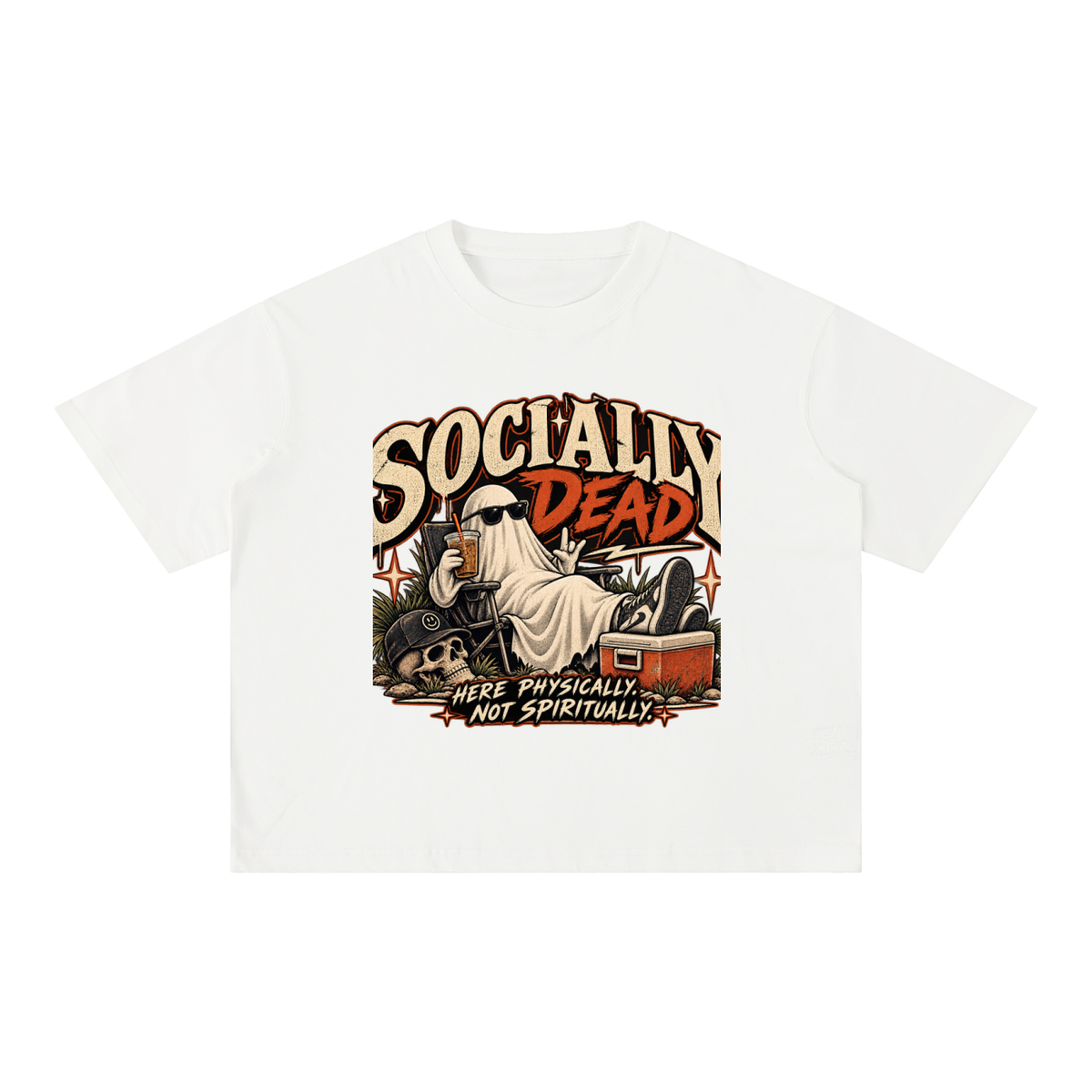 Mineral Wash Boxy Cotton T-Shirt