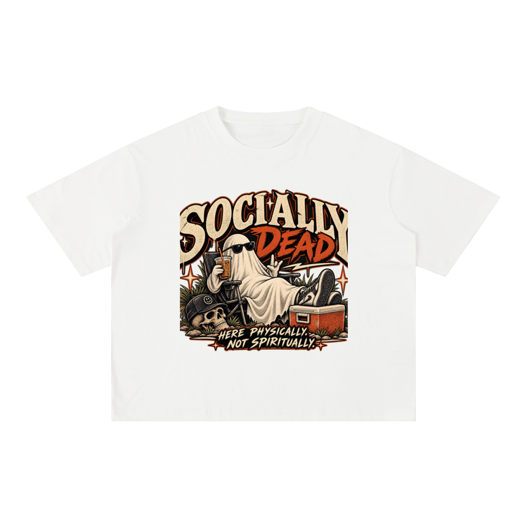 Mineral Wash Boxy Cotton T-Shirt