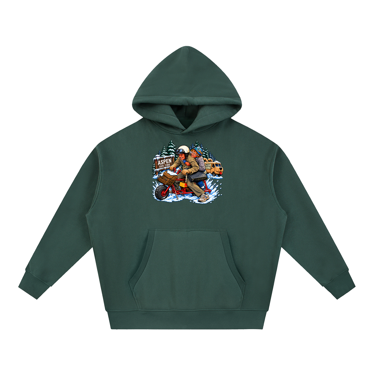 Dumb And Dumber Oversized Boxy Fit Fleece Hoodie